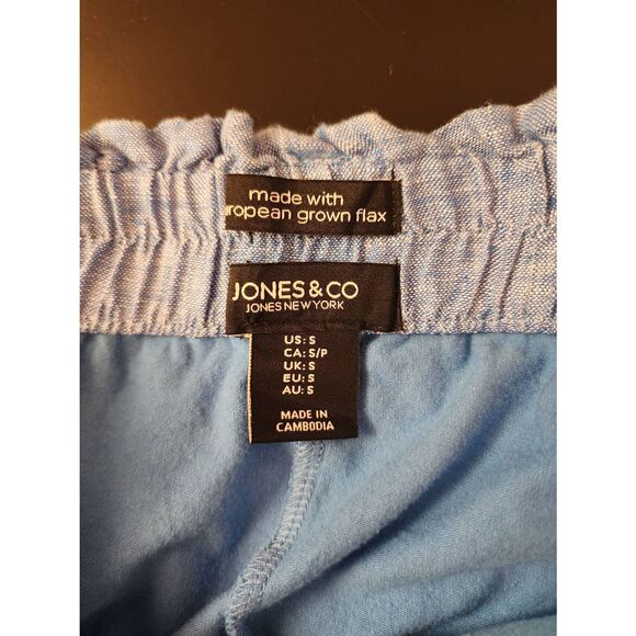 Jones New York roughed back chambray skort with tie size small - Picture 5 of 7